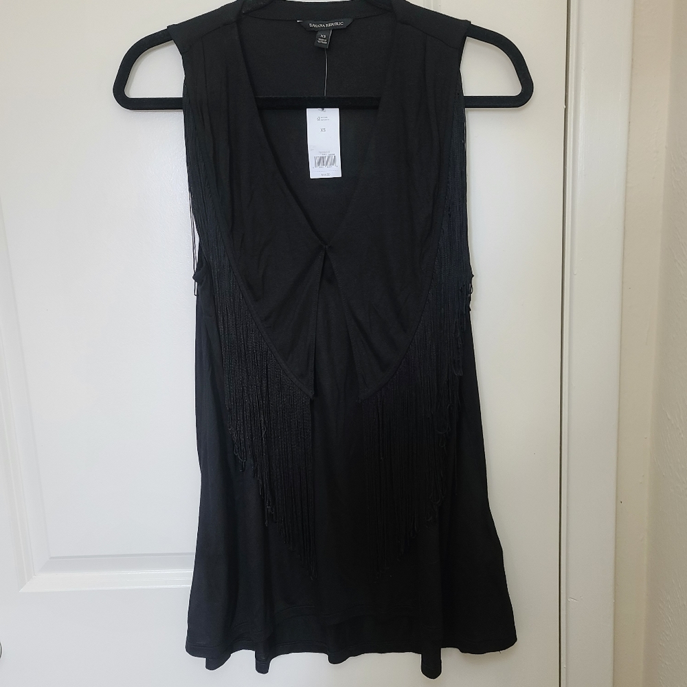 New Banana Republic Black Sleeveless Top.